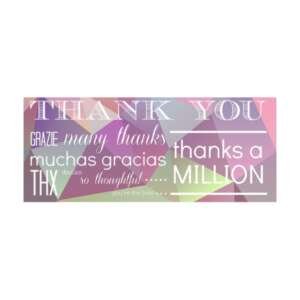 Abstract Thank You Greeting Card
